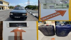 Pengecor BBM di OKU Ditangkap, Satu Unit Mobil dan 35 Liter Solar Subsidi Diamankan
