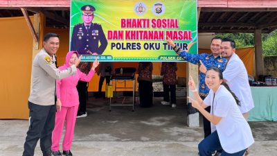 ‎Puskemas Cempaka dan Polsek Cempaka Gelar Khitanan Massal