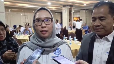 Mayumi Itswa BA Ketua BPD Gapensi Sumsel terpilih secara Aklamasi. Jumaat 13 Februari 2026.(Foto: Redaksi)